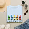 Teacher T-Shirt — "Shaping Bright Minds" Crayon Design