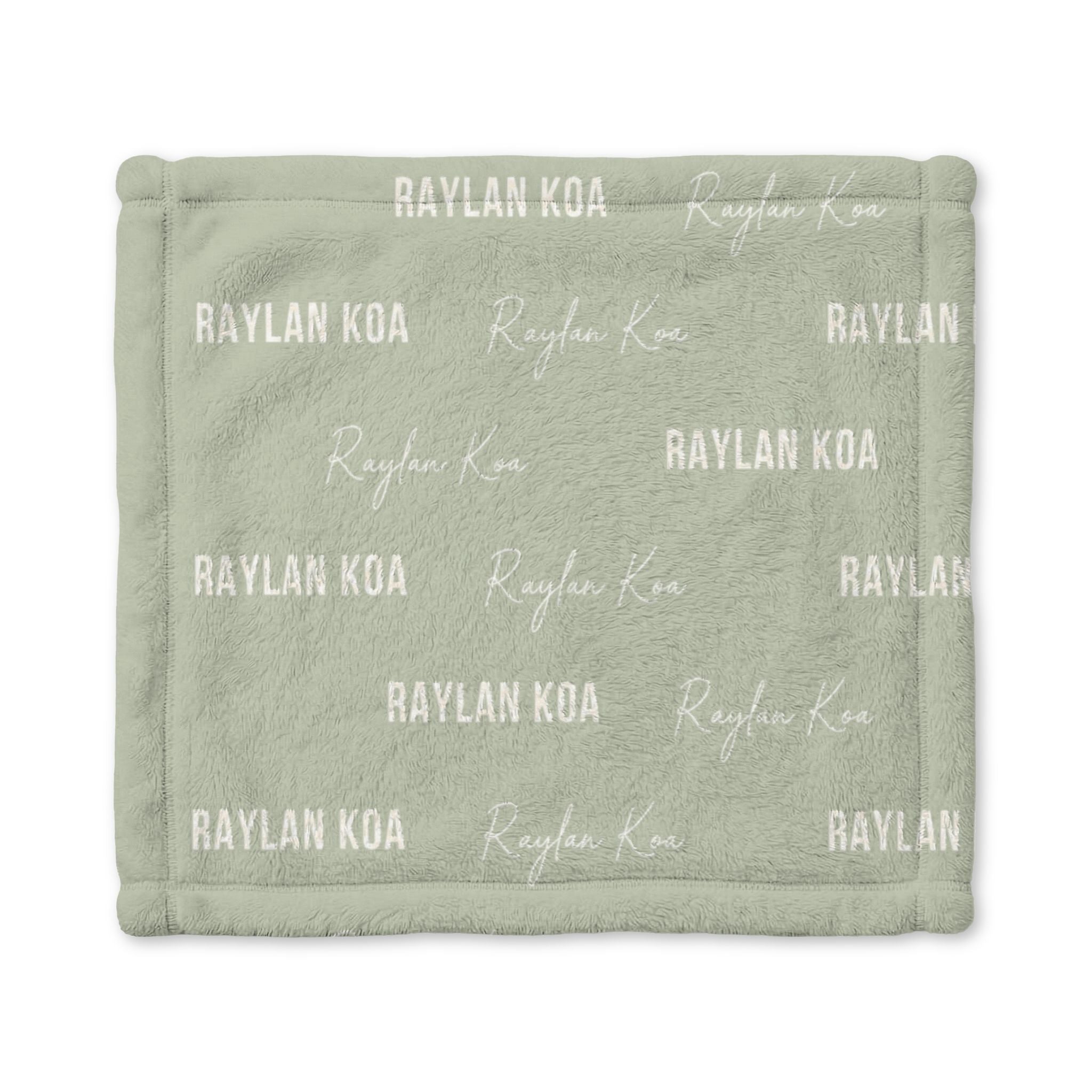 Personalized Minky Baby Lovey Blanket – Soft Name-Print Comfort Blanket for Newborns & Infant Gifts
