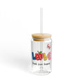 Love Teacher Sipper Glass - 16oz | Teach Love Inspire Straw Tumbler