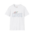 Love Pencil Graphic T-Shirt — Cute Pastel 'LOVE' Notebook Design
