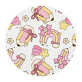 Cute Pastel Gifts Mouse Pad — Pink Rainbow Pencil, Present & Star Pattern