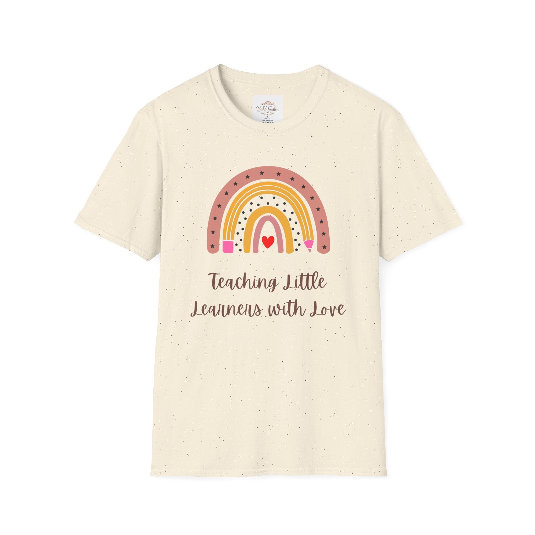 Teacher Rainbow T-Shirt — "Teaching Little Learners with Love"