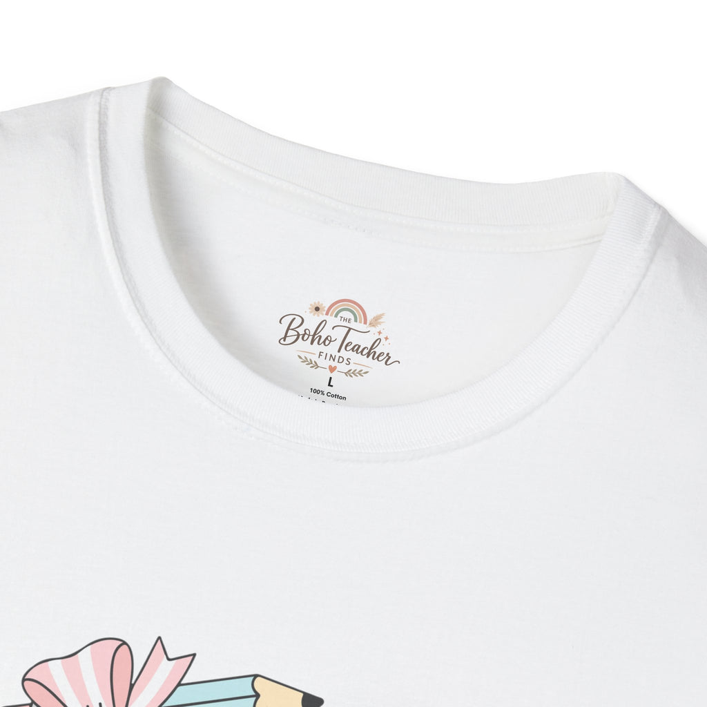 Love Pencil Graphic T-Shirt — Cute Pastel 'LOVE' Notebook Design