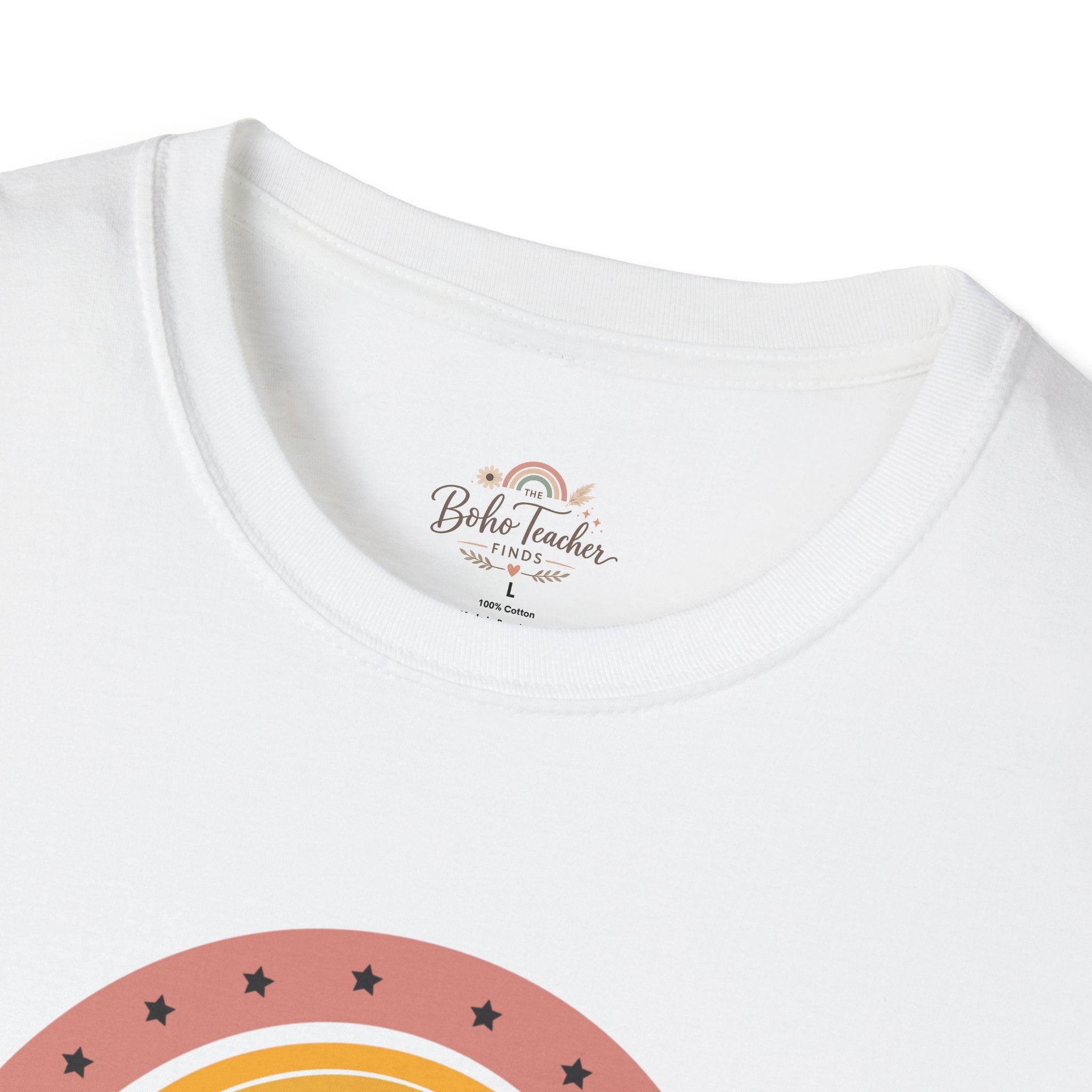 Teacher Rainbow T-Shirt — "Teaching Little Learners with Love"