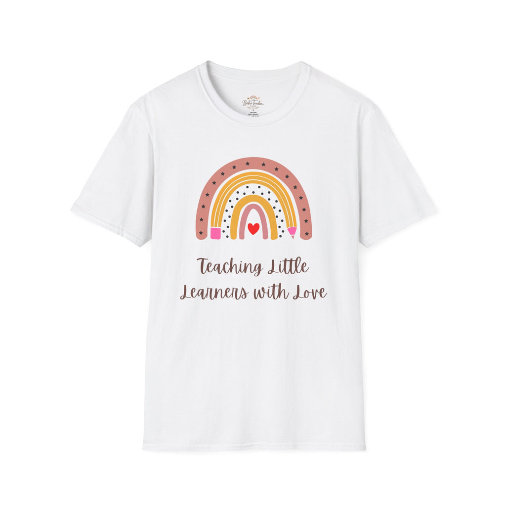 Teacher Rainbow T-Shirt — "Teaching Little Learners with Love"