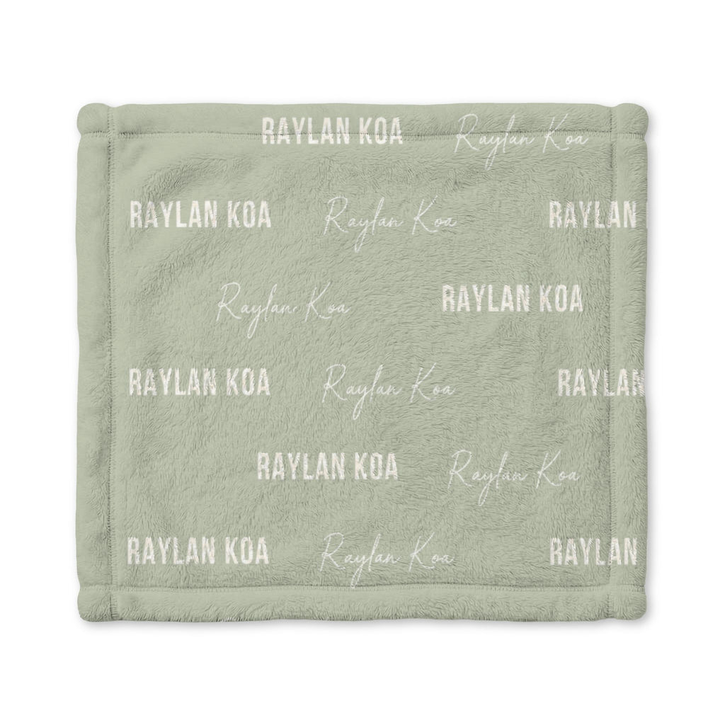 Personalized Minky Baby Lovey Blanket – Soft Name-Print Comfort Blanket for Newborns & Infant Gifts