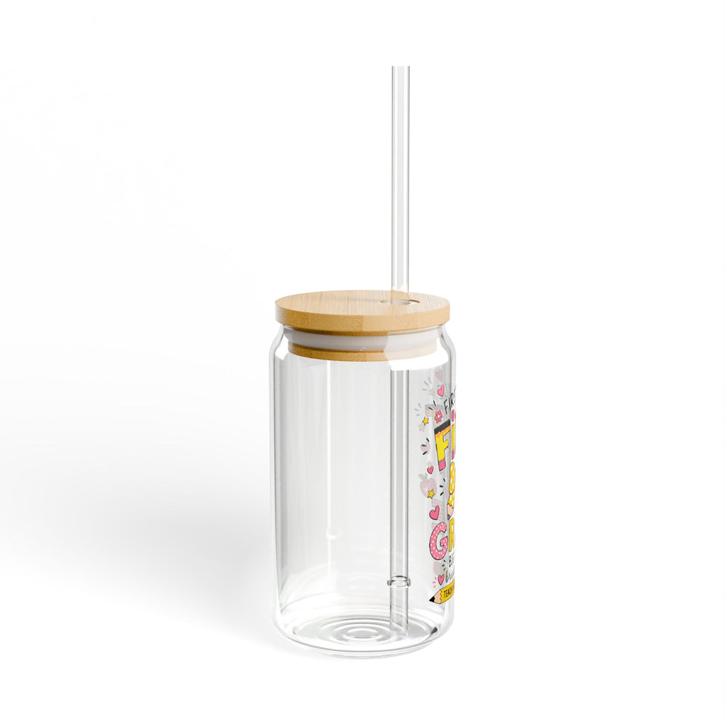 First Grade Sipper Glass - 'First Grade Big Dreams' 16oz Kids Drinking Cup