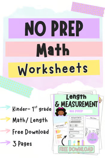 Non-Standard Length Measurement Pack | Kindergarten–2nd Grade